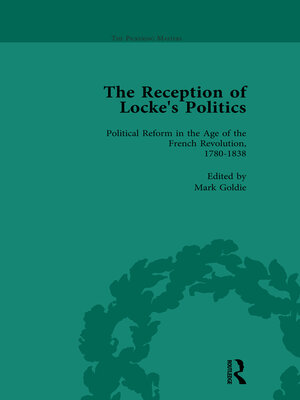 cover image of The Reception of Locke's Politics Vol 4